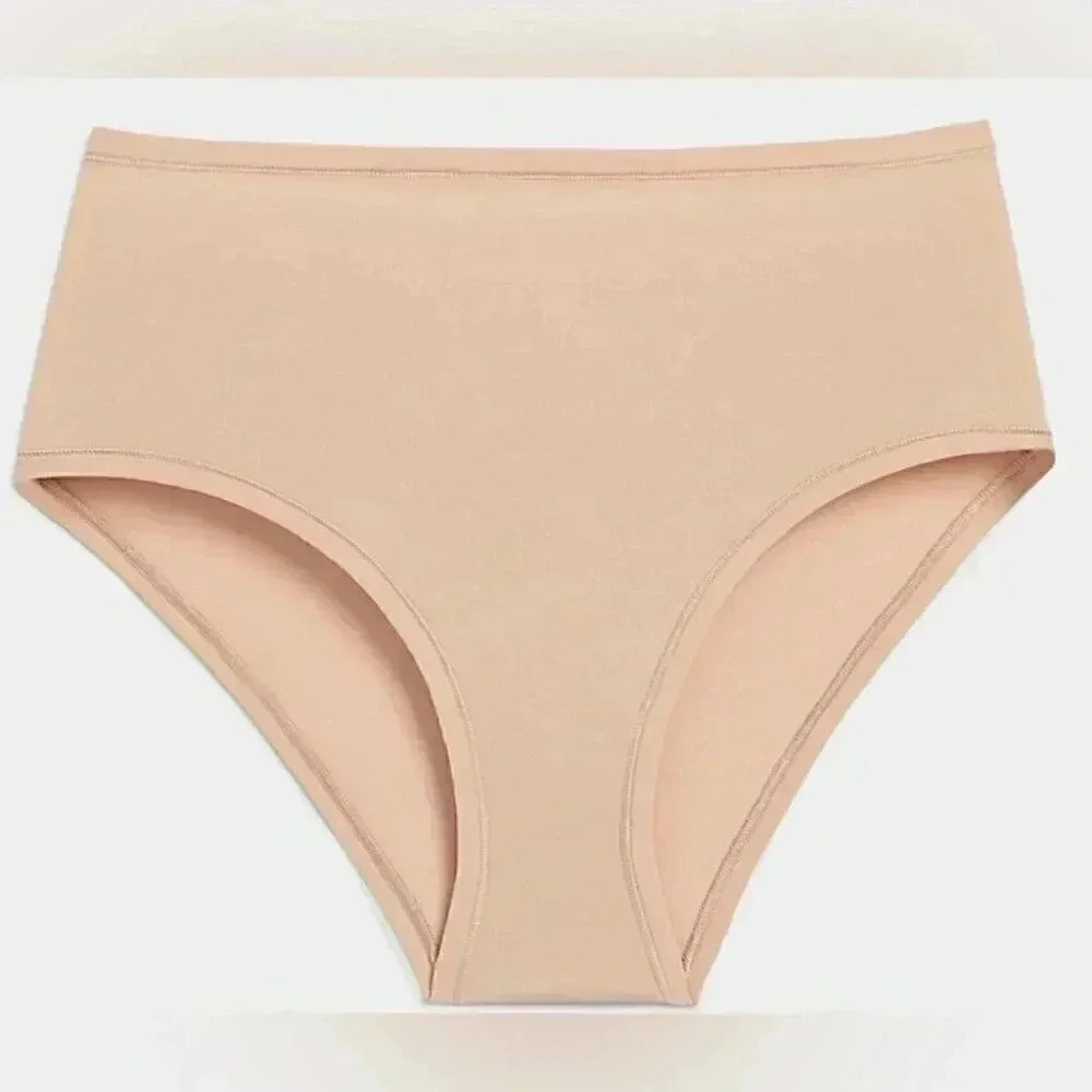 NWT lot of 4 assets Miya/CK/ Jockey high waist neutral lightweight thong brief S